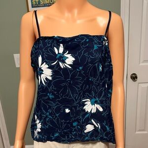 Navy Floral Spaghetti Strap Camisole